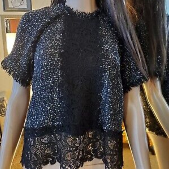 Zara Tweeded Shirt - Picture 1 of 4